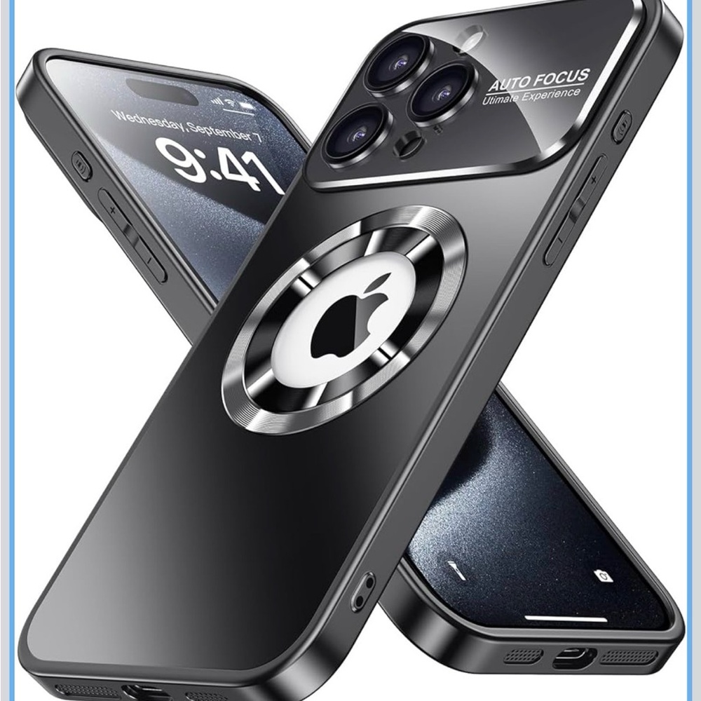 MANLENO Titanium Color Magnetic for iPhone 15 Pro Case